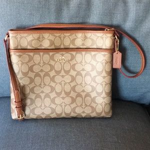 Coach, brown crossbody bag/purse